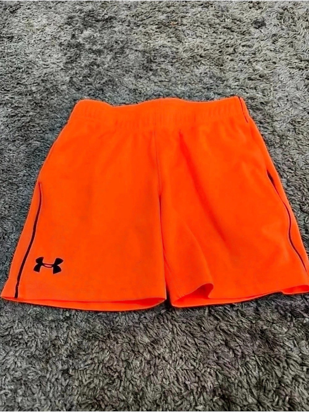 Under Armour Athletic Shorts Orange Girls 4